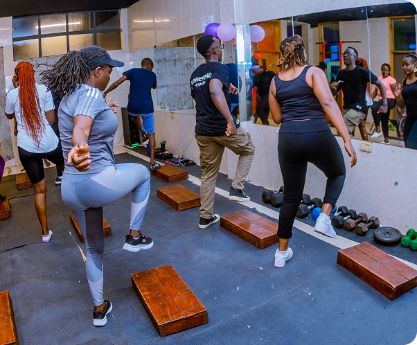 Step Aerobics Session